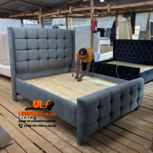 Crystal Tufted Bed