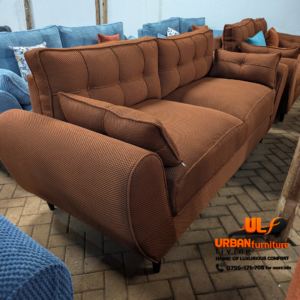 Brown 5(3+2) Seater Butterfly Sofa