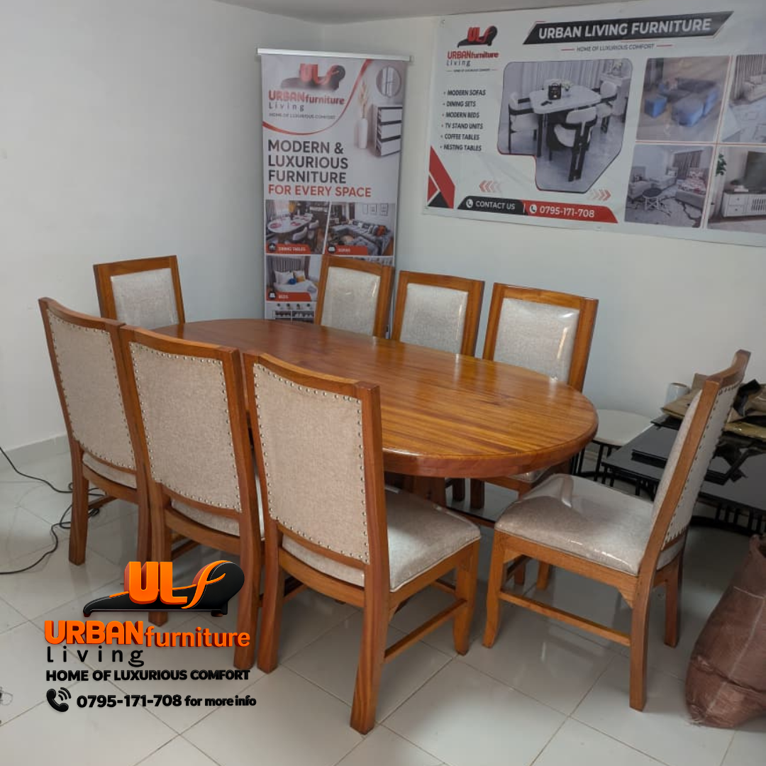 Royal Heritage 8-Seater Solid Mahogany Dining Set - Image 2