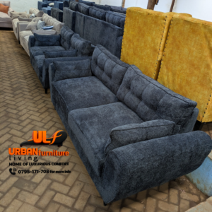 Grey 5(3+2) Seater Butterfly Sofa