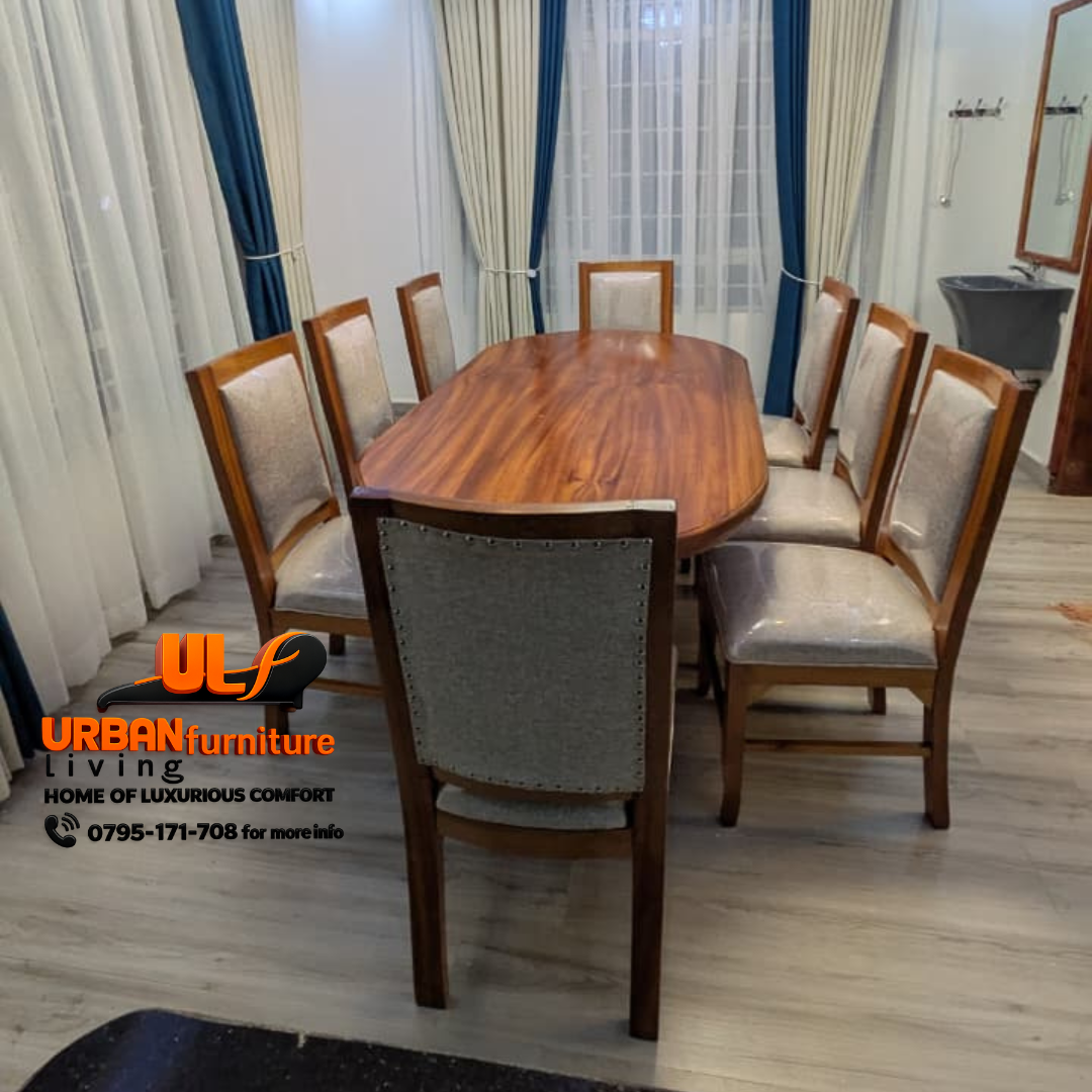 Royal Heritage 8-Seater Solid Mahogany Dining Set - Image 3