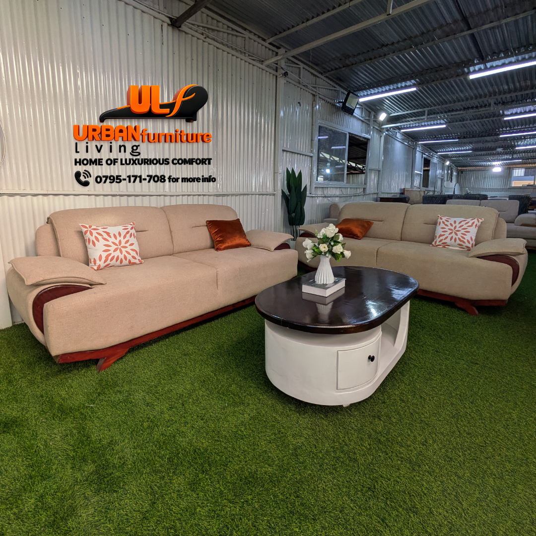 Royal Comfort 3+2 Grey Sofa Set