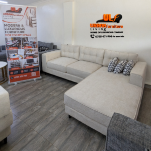 Urban Comfort Grey L-Shaped Sofa